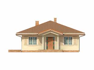 Projekt domu Elka - elewacje