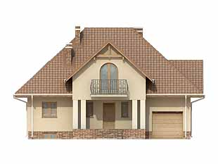 Projekt domu Gama 2 - elewacje