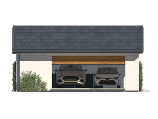 Projekt domu Garaż G17 - elewacje