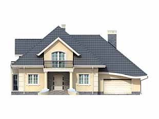 Projekt domu Gejzer - elewacje