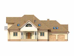 Projekt domu Gracja - elewacje