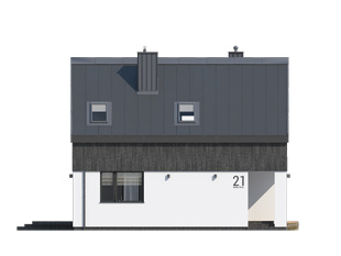 Projekt domu Groszek - elewacje