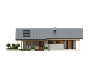 Projekt domu Heban - elewacje