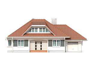 Projekt domu Huragan 3 - elewacje