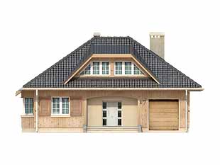 Projekt domu Huragan dr-S - elewacje