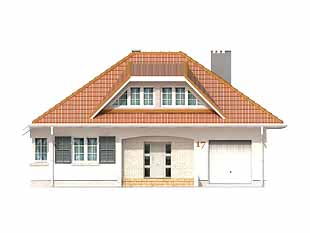 Projekt domu Huragan - elewacje