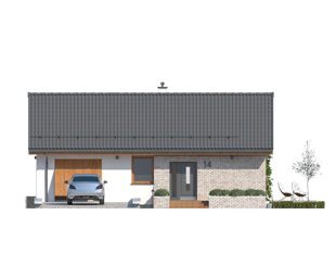 Projekt domu Imbir 2 - elewacje