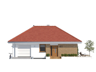 Projekt domu Imbir 3 - elewacje