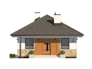 Projekt domu Imbir 5 - elewacje