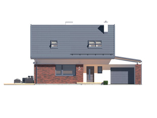 Projekt domu Jagoda 4 - elewacje