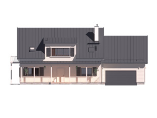 Projekt domu Jagodowy 3 - elewacje