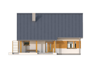 Projekt domu Jesion - elewacje