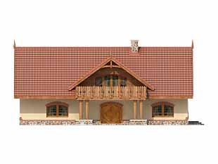 Projekt domu Jutrzenka - elewacje