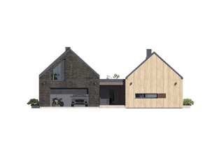 Projekt domu Katamaran - elewacje