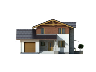 Projekt domu Kobalt - elewacje