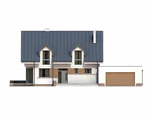 Projekt domu Kwarc 2 - elewacje