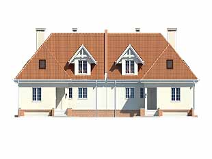 Projekt domu Kwartet - elewacje