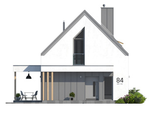 Projekt domu Limonka - elewacje