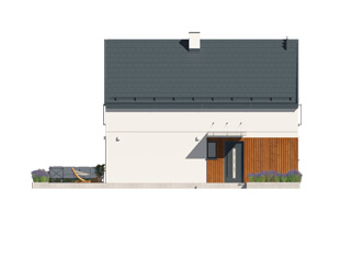 Projekt domu Lisek 2 - elewacje