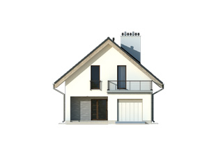 Projekt domu Lotos - elewacje