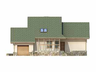 Projekt domu Maczek - elewacje