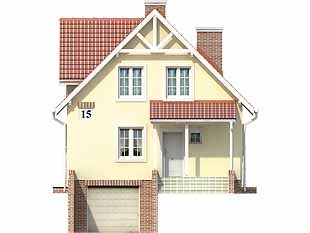 Projekt domu Majka 2 - elewacje