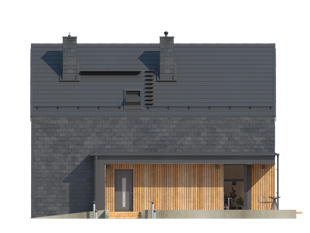 Projekt domu Malutki 2 - elewacje