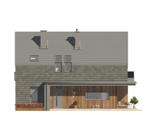 Projekt domu Malutki 7 - elewacje