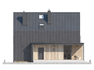 Projekt domu Malutki dr-S - elewacje