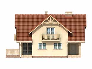 Projekt domu Mazurek dr-T - elewacje