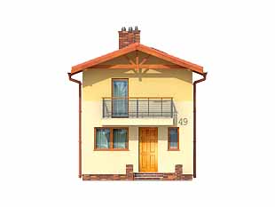 Projekt domu Mini 2 - elewacje