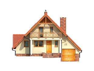 Projekt domu Mini - elewacje