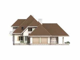 Projekt domu Mistral - elewacje