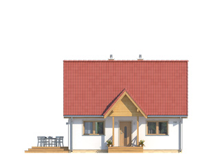 Projekt domu Motylek 2 - elewacje