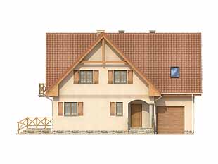 Projekt domu Nutka - elewacje