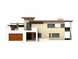 Projekt domu Oaza - elewacje