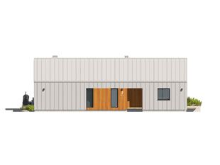 Projekt domu Opuncja - elewacje