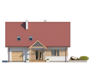 Projekt domu Orzech 2 - elewacje