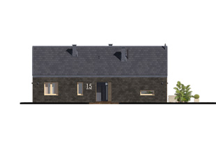 Projekt domu Paproć 4 - elewacje