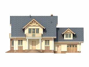 Projekt domu Perełka - elewacje