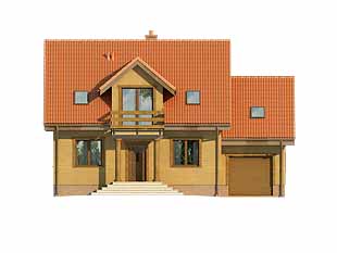 Projekt domu Pik dr-S - elewacje