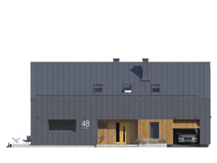 Projekt domu Pogodny - elewacje