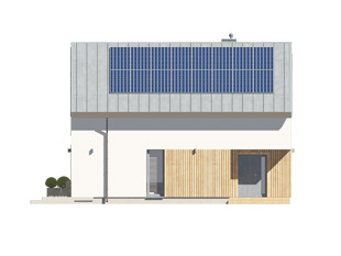 Projekt domu Porfir 2 - elewacje