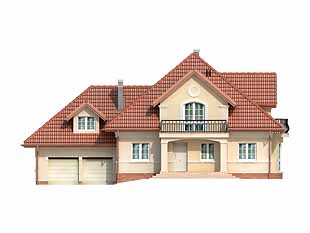 Projekt domu Posejdon - elewacje