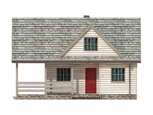 Projekt domu Poziomka bal - elewacje