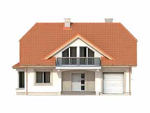 Projekt domu Rubin - elewacje