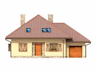 Projekt domu Skowronek 2 - elewacje