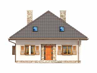 Projekt domu Skowronek - elewacje