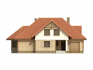 Projekt domu Skrzypek - elewacje