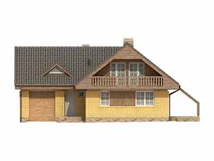 Projekt domu Sokół 2 - elewacje